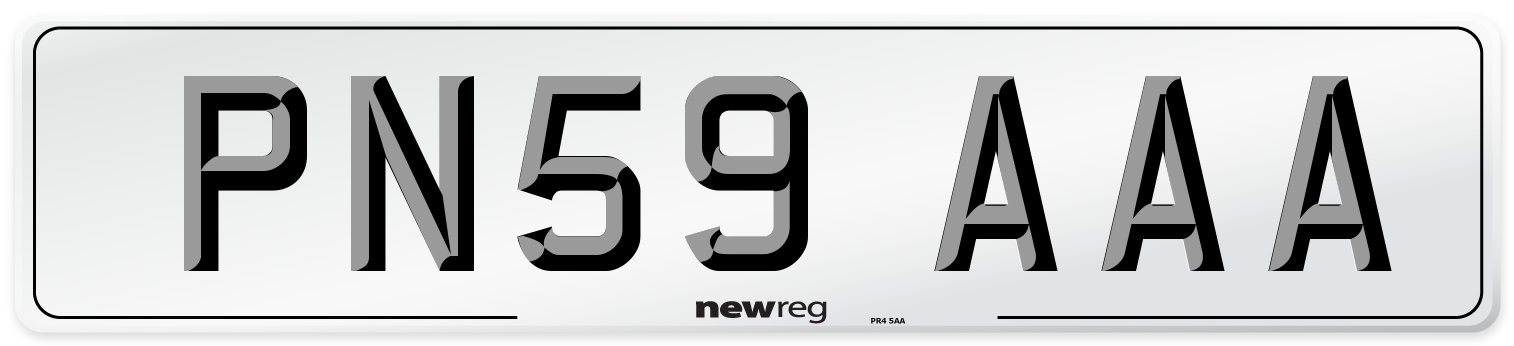 PN59 AAA Number Plate from New Reg